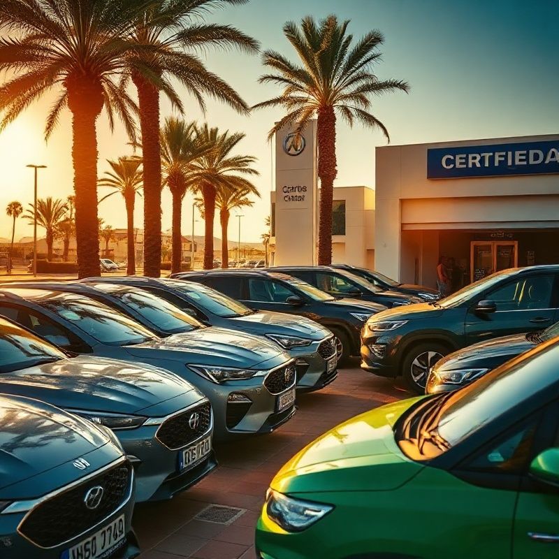 Selección de coches de ocasión al aire libre en Valencia